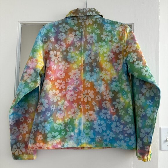 🚨 RARE: BIG BUD PRESS | RAINBOW TIE DYE FLOWER POWER SUIT - Picture 2 of 6